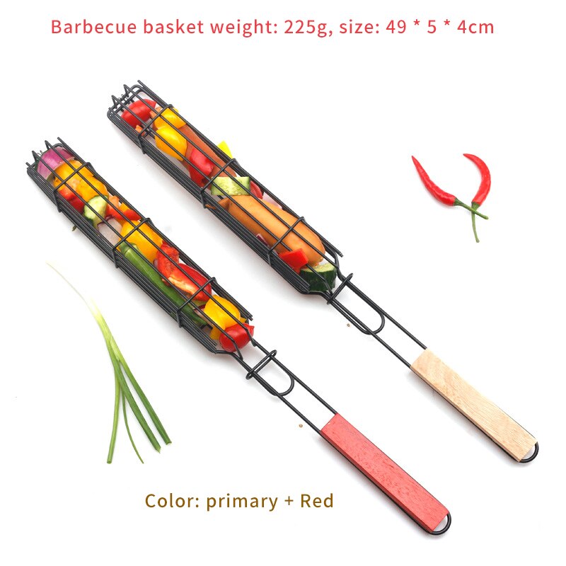 Bbq Grill Mesh Rvs Grillen Mand Herbruikbare Barbecue Mesh Draagbare Barbecue Tool Grill Netto Barbecue Clip Grill Gereedschap