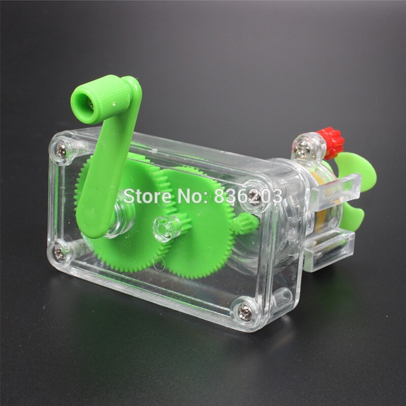 Physik wissenschaft Hand Kurbel DC Generator DIY Elektrische Bildung Hand Netzteil Mini Fan tesla spule Pädagogisches Werkzeug Experiment