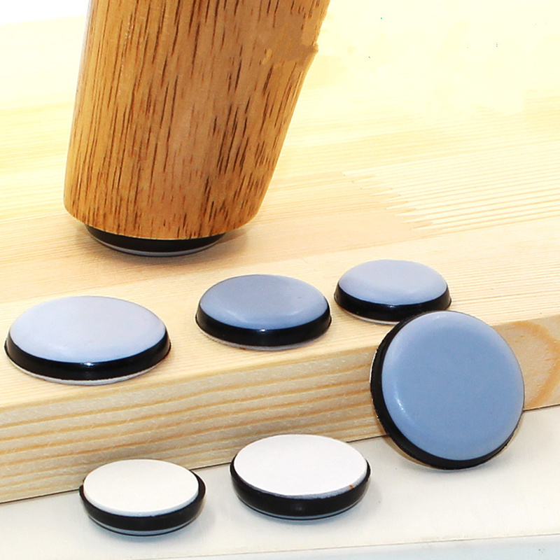 Self Adhesive Rubber Slider Pad Furniture Chair Bases Leg Feet Pads Cabinet Buffer Bumper Stop Cushion Table Corner Protector