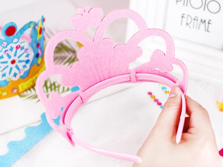 3/5/10pcs EVA Foam Sequins Crown Flowers Stars Patterns Kindergarten Art DIY Craft Toys Kids Party Decorations ZXH