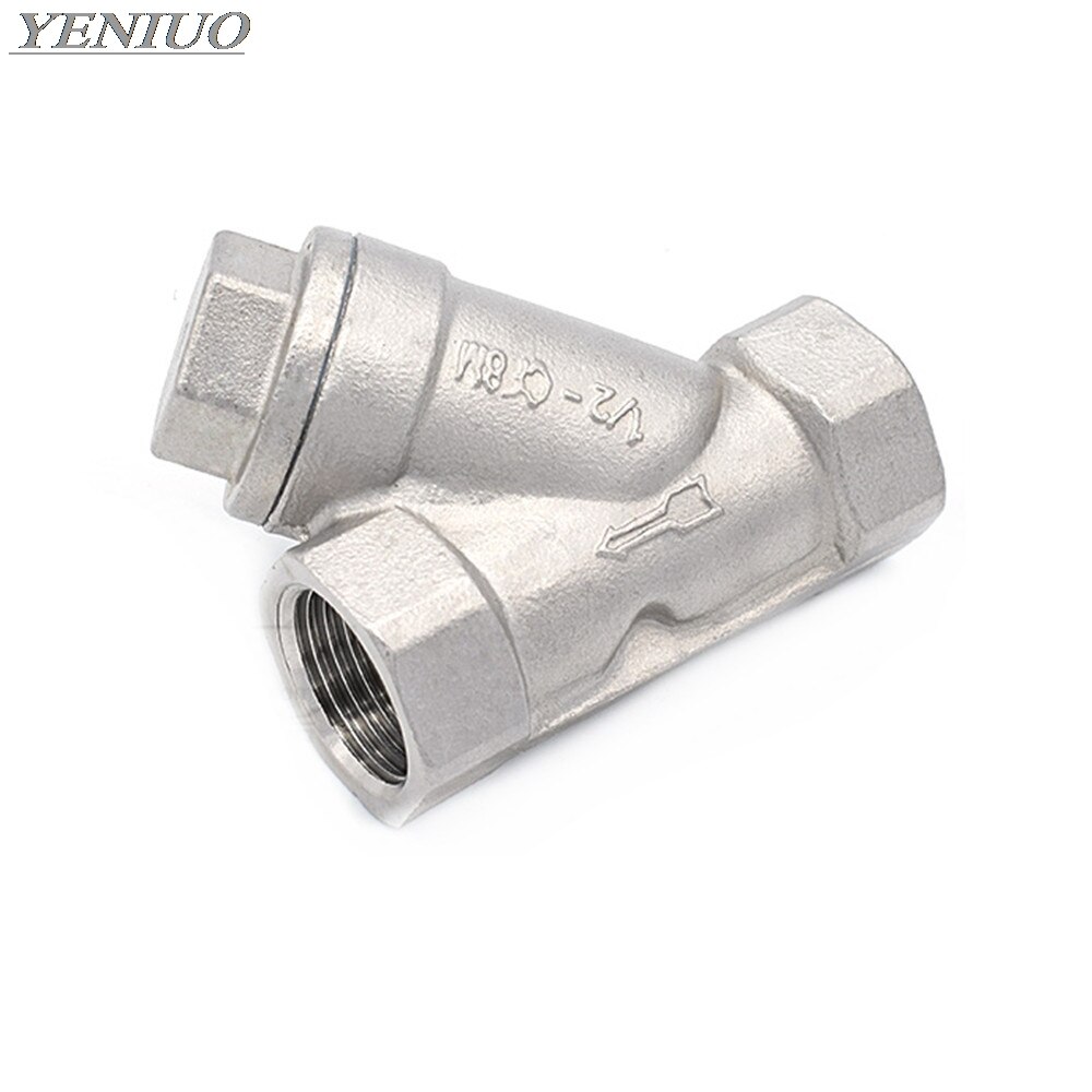Bsp 1/2 " 3/4 " 1 " 1-1/4 " 1-1/2 "hona inline y mesh siltrådar filter 304 filterventil i rostfritt stål