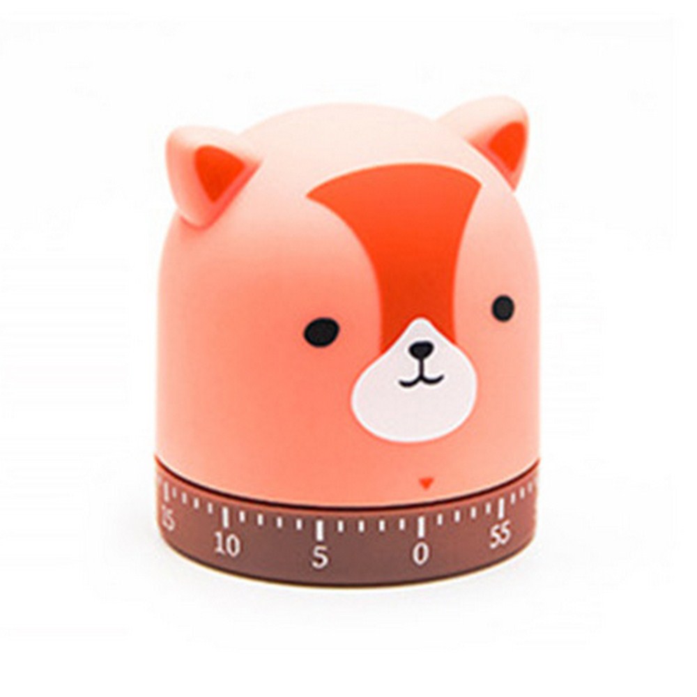 Kookwekker Koken Herinnering Student Huishoudelijke Wekker Mechanische Uurwerk Creatieve Animal Zoo Cartoon Soep Timer: Fox