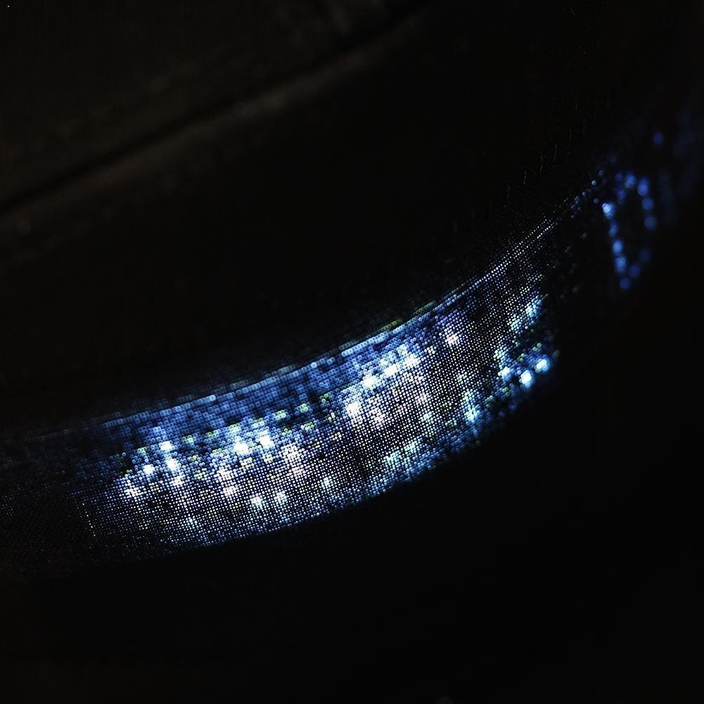 1pc kreatywna aplikacja sterowanie przez telefon komórkowy reklama kapelusz słowo kapelusz wyświetlacz Bluetooth czapki biodro doprowadziło kapelusz wzór światła chmiel T8I3