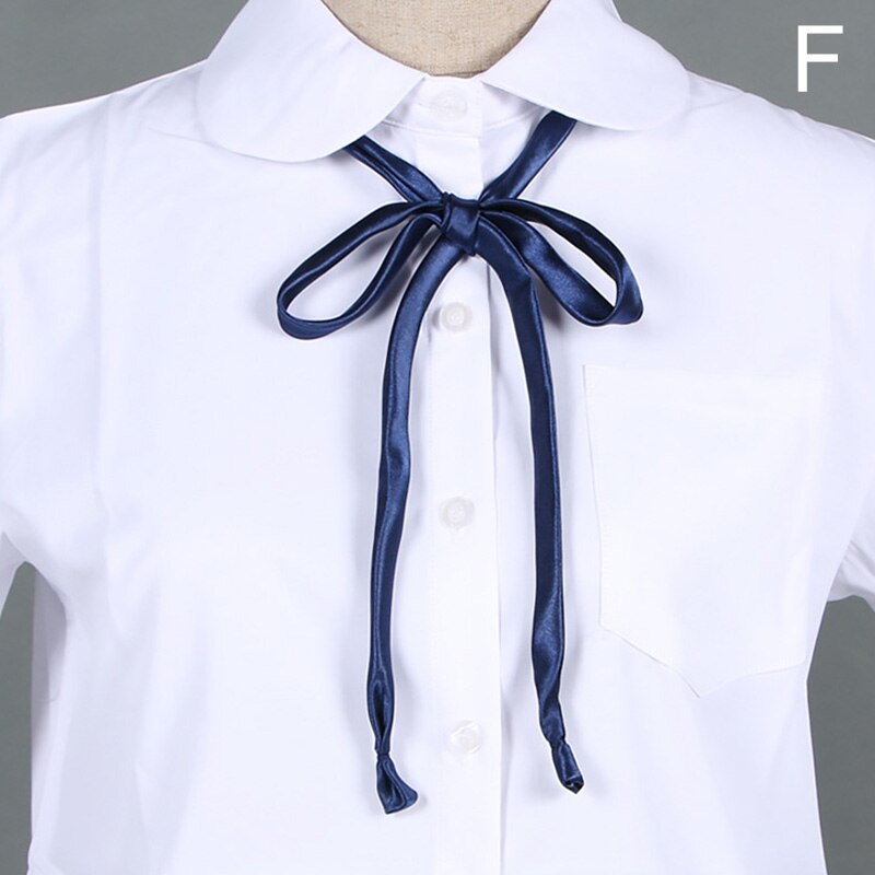 Japanese Style School Dresses Bow Tie For Girs Uniforms Bow Tie Suit Shirt Collar Accessories Collar Rope Students Necktie: F