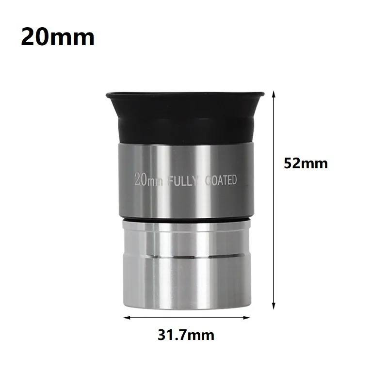1,25 inch astronomische telescoopoculair Volledig gecoat optisch glas Monoculaire telescoopoculair 4 mm, 10 mm, 20 mm, 25 mm oculair