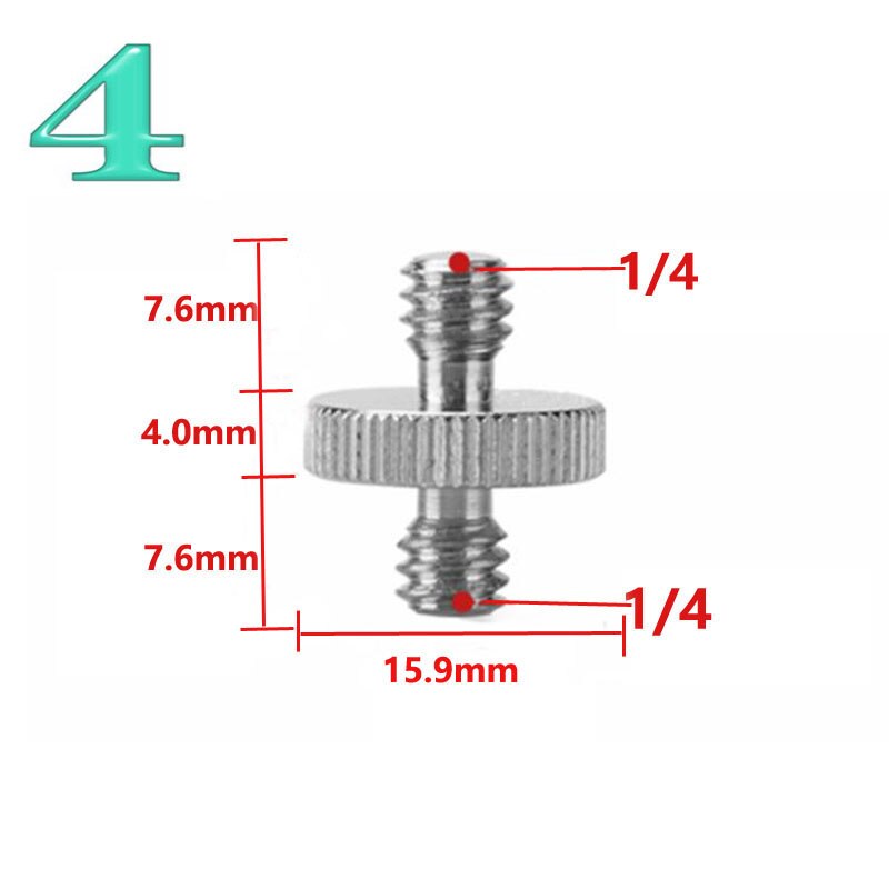 1/4" to 3/8" Male to Female Thread Screw Mount Adapter Tripod Plate Screw mount for Camera Flash Tripod Light Stand: 4