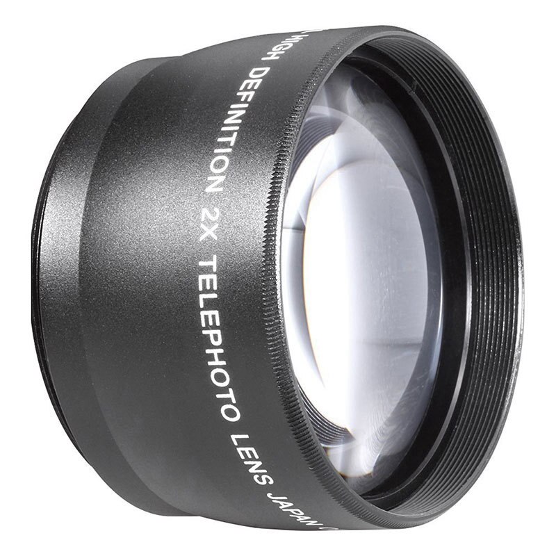 55mm 2X Telephoto Lens Teleconverter for Canon Nikon Sony Pentax 18-55mm: Default Title