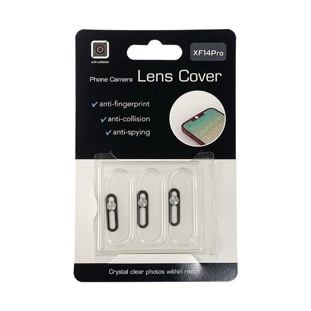3 uds cubierta de cámara web de Metal pegatinas de lente de teléfono para iPhone 14 14 ProMax Plus cubierta de cámara deslizante de privacidad para iPhone 14 Series: Glaseado