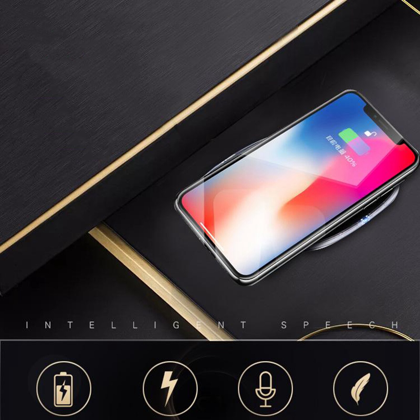 Slim Wireless Charger For iPhone 12 11 Pro Xs Max Mini X Xr 8 Fast Wireless Charging Pad