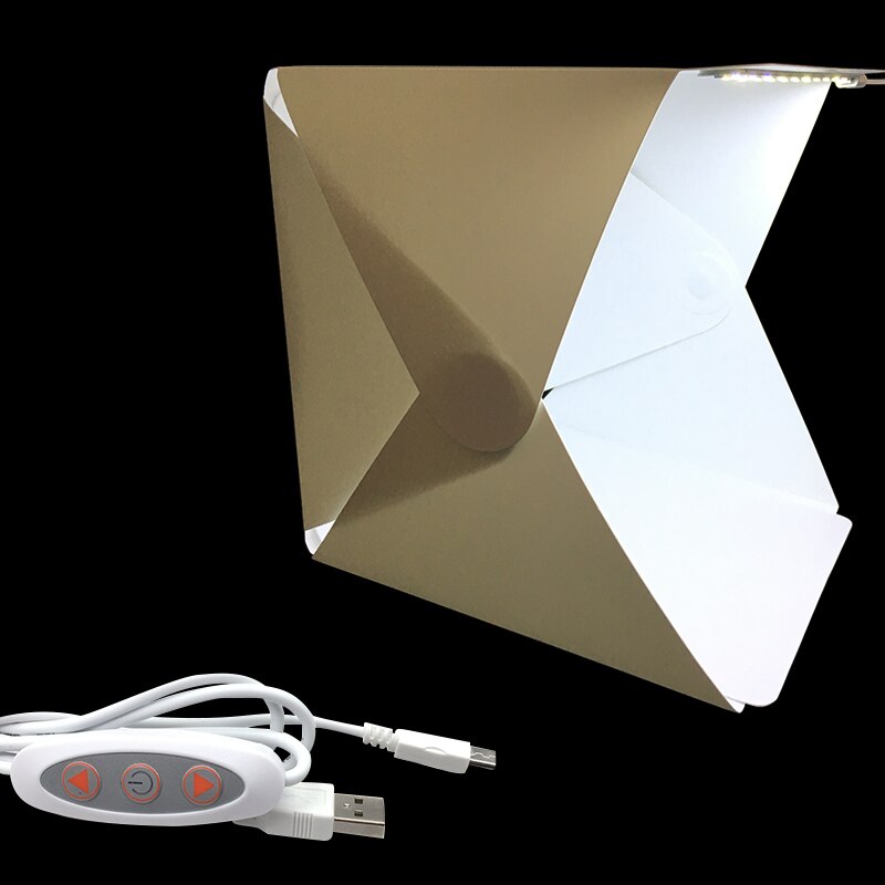 Portable Folding Lightbox Photography Studio Softbox LED Light Soft Box DSLR Camera Photo Background for iPhone Xiaomi