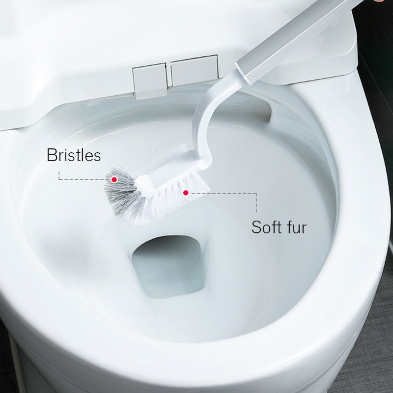 3in1 Waste Bin Trash Can With Toilet Brush Dustbin For Bathroom Narrow Trash Bucket Plastic Garbage Bag Holder Rubbish Container