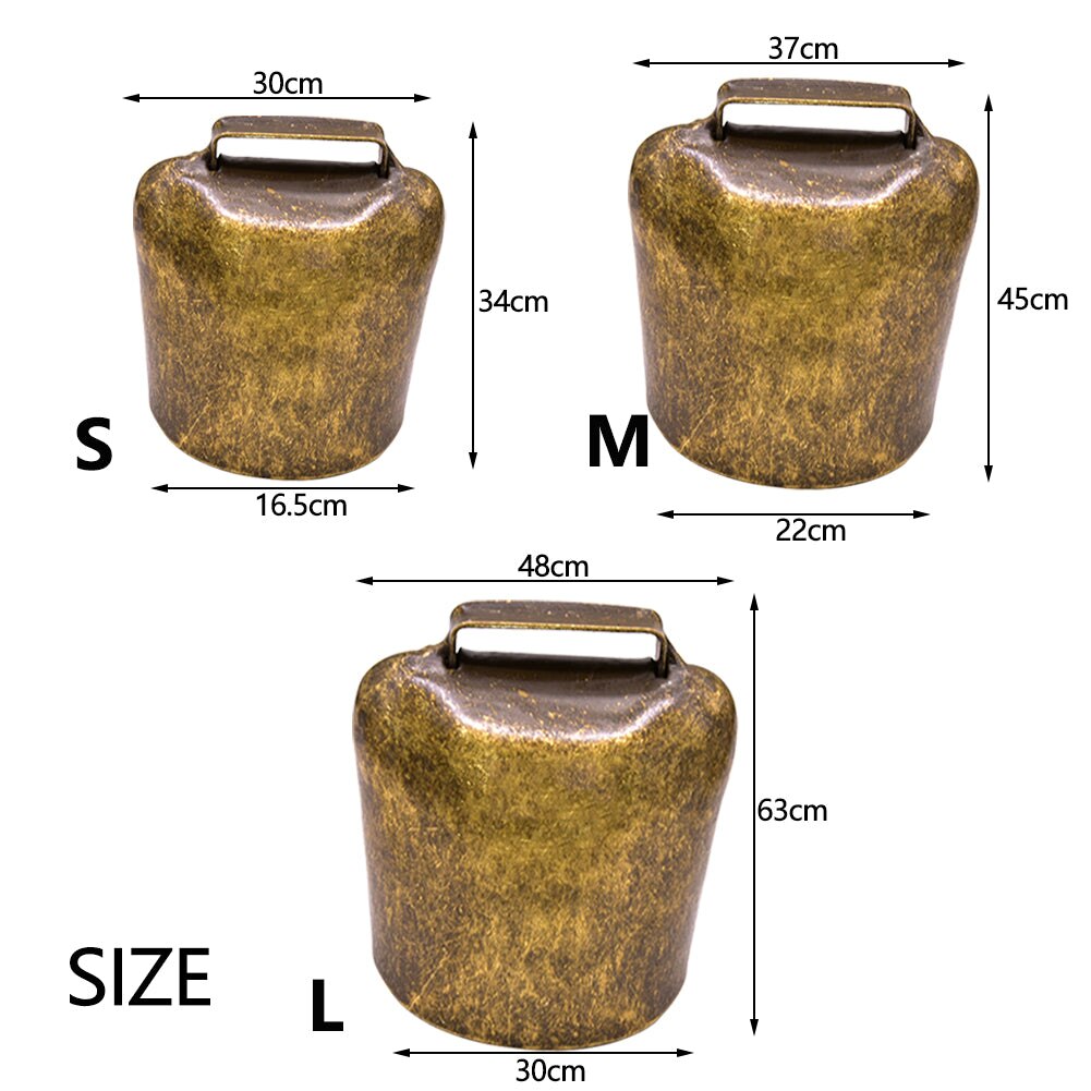 Livestock Cow Horse Sheep Cattle Grazing Bell Upgraded Version Anti Lost Loud Bell Anti Theft Metal Bell Farm Animal Supplies