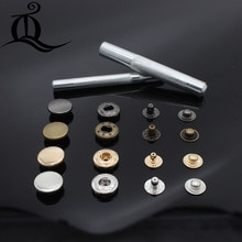 50pcs/lot 831 15mm Pack Metal Press Studs Sewing Button Snap Fasteners Sewing Leather Craft Clothes Bags,snap-fastener