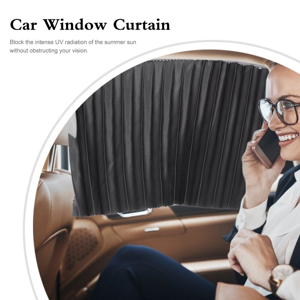 Cortina de parasol Universal para coche, cortina de sombra de protección UV extensible, 4 Uds.