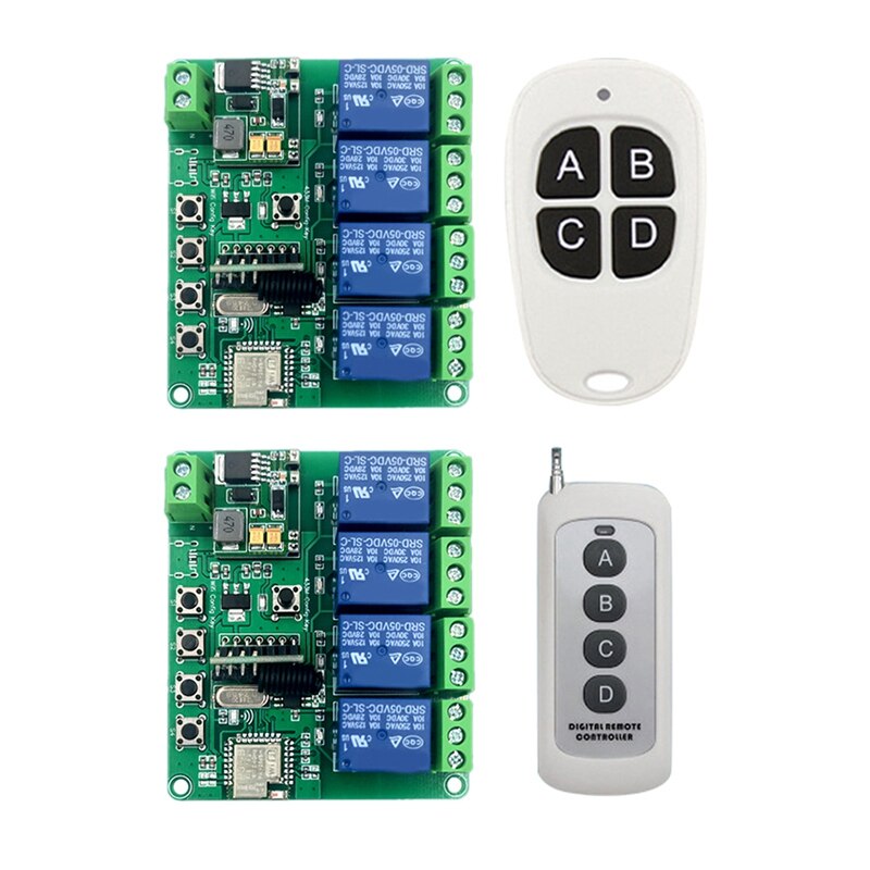 Smart Home Schakelaar DC6-60V 4 Kanaals Wifi Ir Afstandsbediening Roll Gate Jog Tippen Zelfsluitende Voor Alexa Google thuis