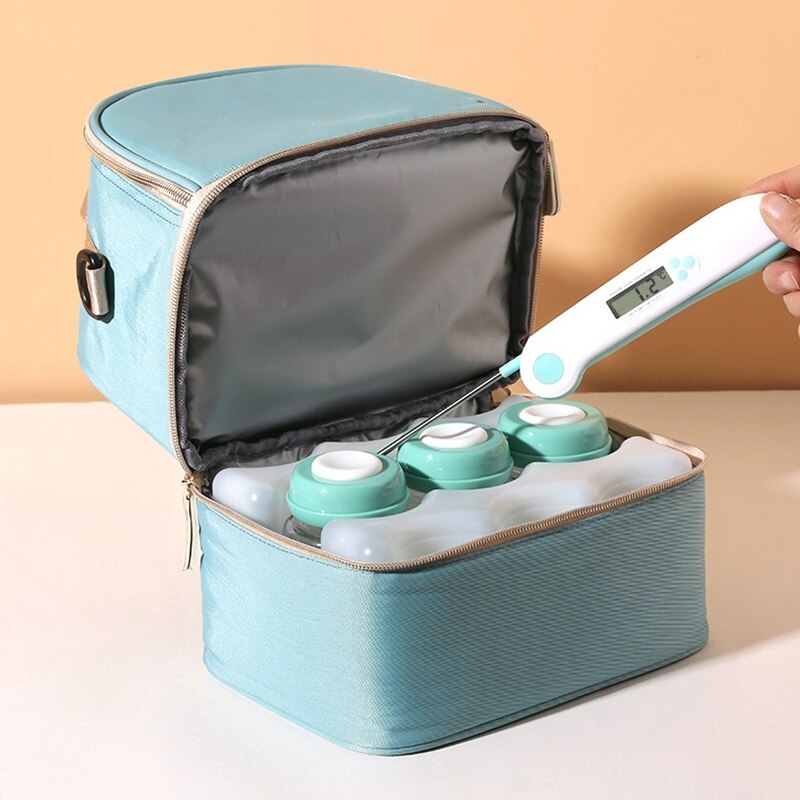 2Pcs Reusable Ice Packs - Cool Cooler Pack Bag Water Injection Box for Lunch Boxes, Breast Milk Fresh Food Storage