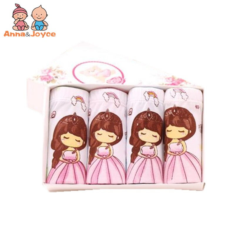 10 pz/lotto Cute Kids Girls mutandine slip Cartoon principessa triangolo intimo per bambini in cotone