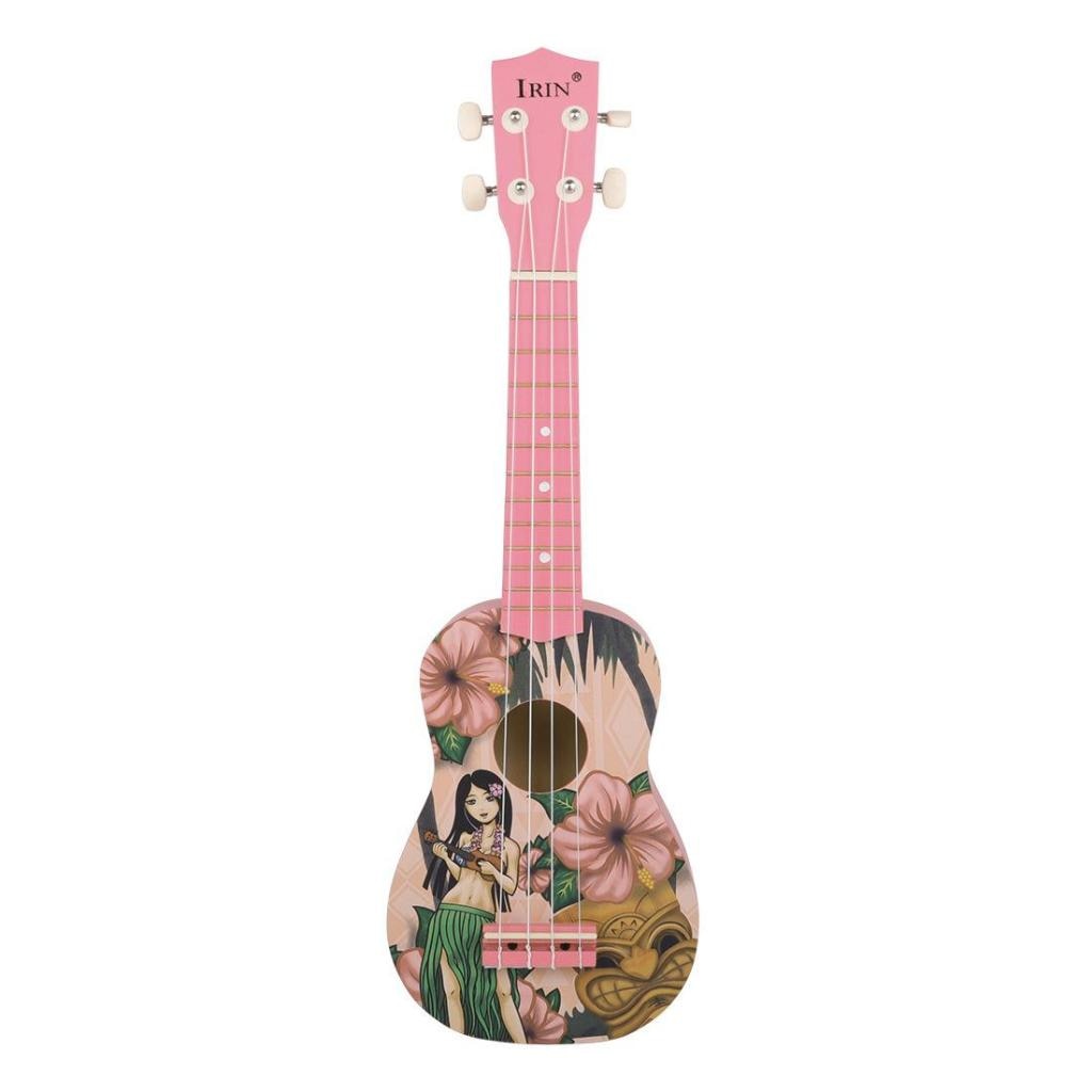 Hawaï rose 21 pouces exquis ukulélé tilleul Uke Mini guitare pour les enfants