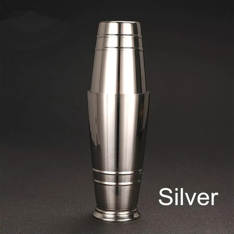 1pc 500ml Stainless Steel Cocktail Shaker Cocktail Mixer Wine Martini Drinking Japanese Style Shaker Party Bar Tools: Auburn