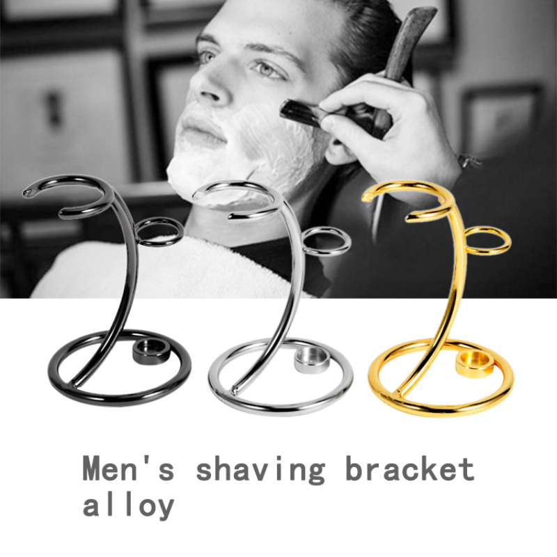 Salon Barbershop Rasiererhalter Edelstahl Rasierpinselständer Sicherheitsrasierer It Halter Ständer Rasiererständer und Bürste nicht im Lieferumfang enthalten
