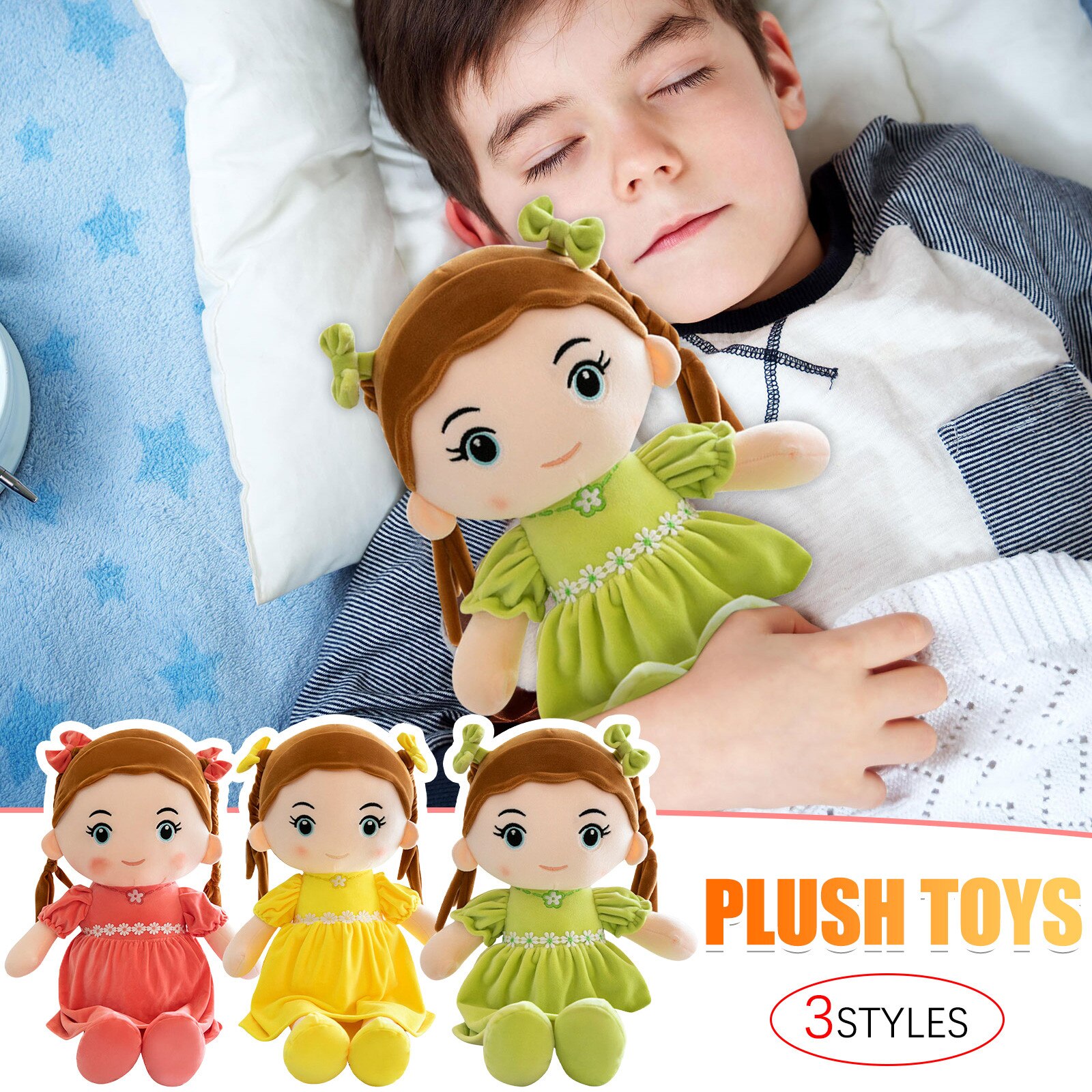 Handmade Rag Dolls For Home Decoration And Interior 14 Inch Toy Lovely Pillow Birthday Soft Sleeping