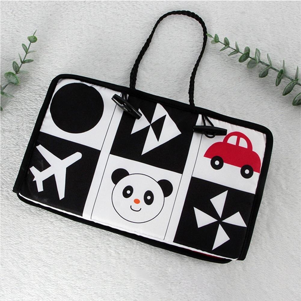 Tummy Time Floor Mirror, Double High Contrast Activity Developmental Black And White Baby Toys For Infants Boys And Girls