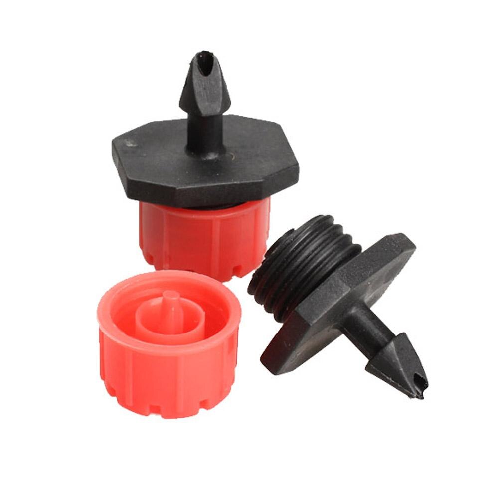 100pcs 1/4 Inch Adjustable Micro Flow Dripper Drip Head Water Dropper Garden Irrigation Misting Water Dropper Irrigation Tool