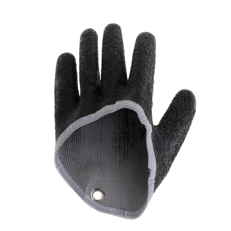 Fishing Gloves Non Slip Latex Glove With Magnet Release Fish Grab Anti Skid Capture Safety Portable Outdoor Fishing: white