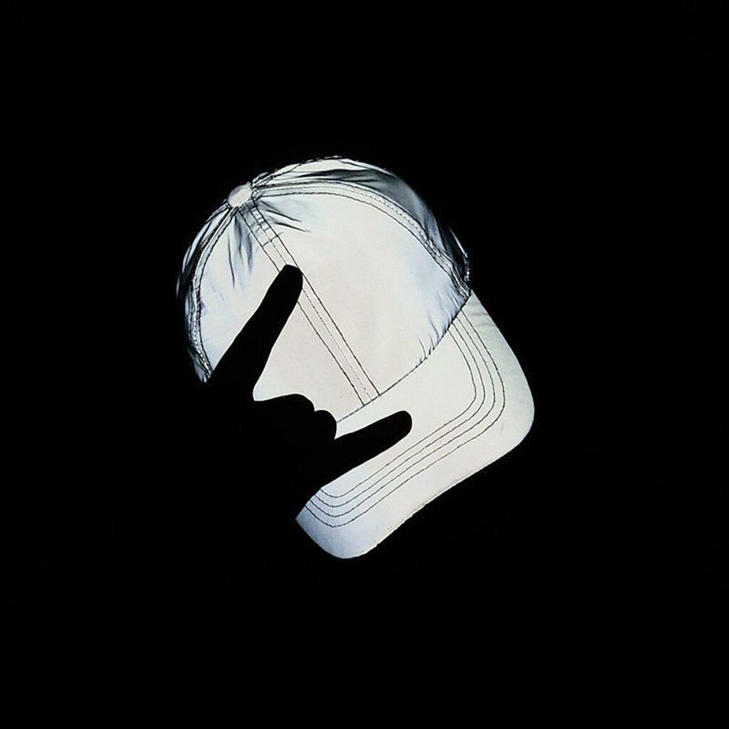 Adult Luminous Reflective Baseball Cap Sun Hat Hip Hop Casual Outdoor Riding Sets Hat Breathable Don't Boring Hat Gorro