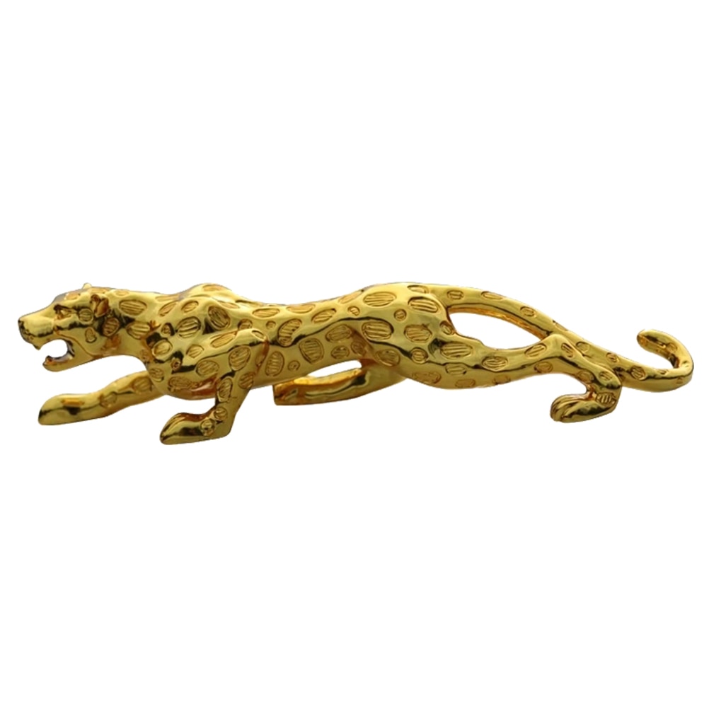 Home Decor Home Decoratie Luipaard Vorm Hars Desktop Versiering Huishouden Ornamenten Decoratie Voor Car Office Home (Golden)