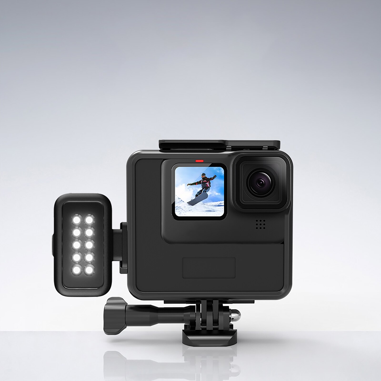 Camera Power Accessoire Met Beschermende Frame Fit Voor Sheingka Gopro Hero 9/10-Zwart