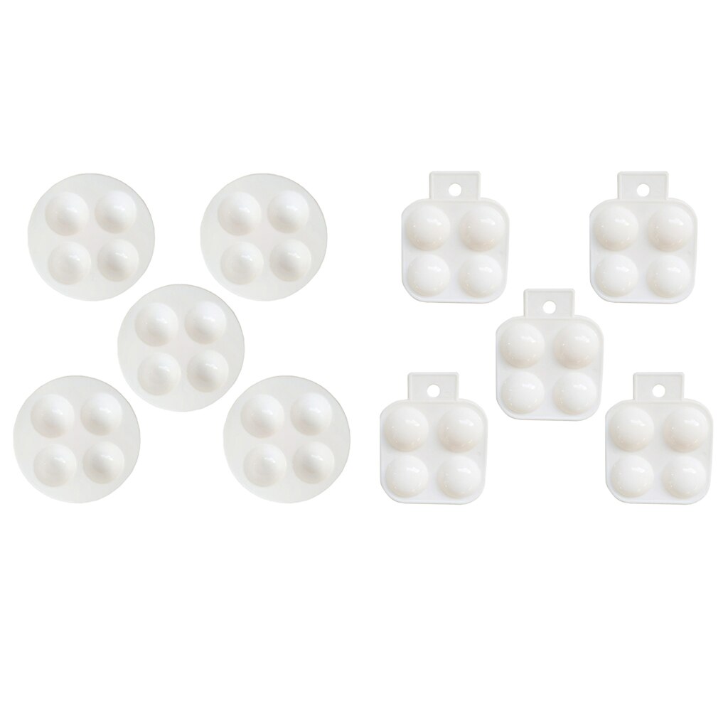 5Pcs 4 WELL KIDS PAINT COLOUR MIXING ARTIST PAINTING PALETTE ART CRAFT PALLETTE