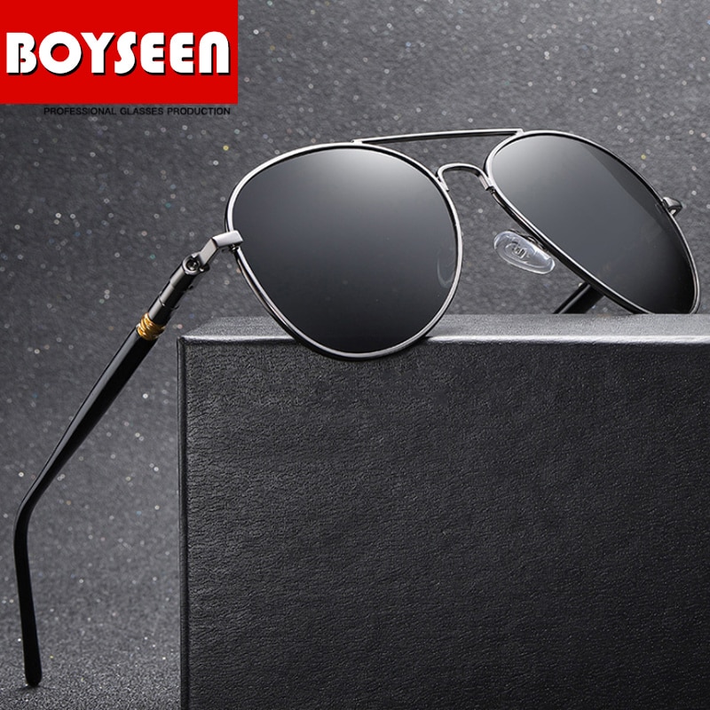Boyseen Classic Pilot Gepolariseerde Meekleurende Zonnebril Mannen Vrouwen Aluminium Frame Glazen Voor Rijden Fishing Shades