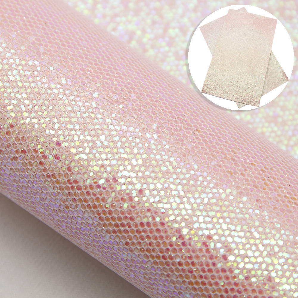 20*34cm tykke glitter støt tekstur kunstskinn stoffark til å lage håndlagde øredobber sløyfer ,1 yc 9915: 1099770006