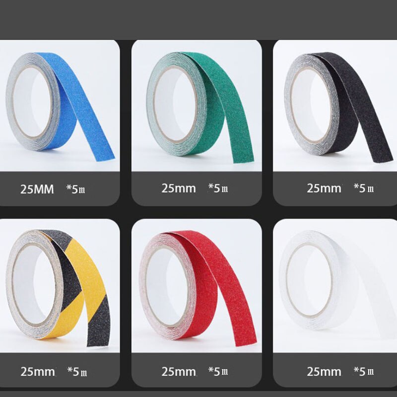 Pvc farge sklisikre teip frostet trappetrinn anti-falle advarselsskilt gulvmerking fliser dårlig sklisikker teip: 2.5 mx 5m 1 stk