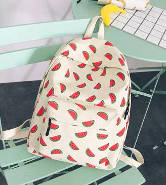 Vrouwen Canvas Rugzak Voor Tieners Meisjes Jongens Schooltas Student Leuke Ananas Afdrukken Rugzak Reizen Grote: B