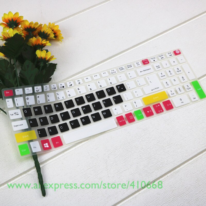 15.6 17 inch Keyboard Protector Cover Skin for Acer Aspire E5-774G ES1-523 ES1-523G ES1-533 E5-752G E5-773 E5-773G E5-774: Candyblack