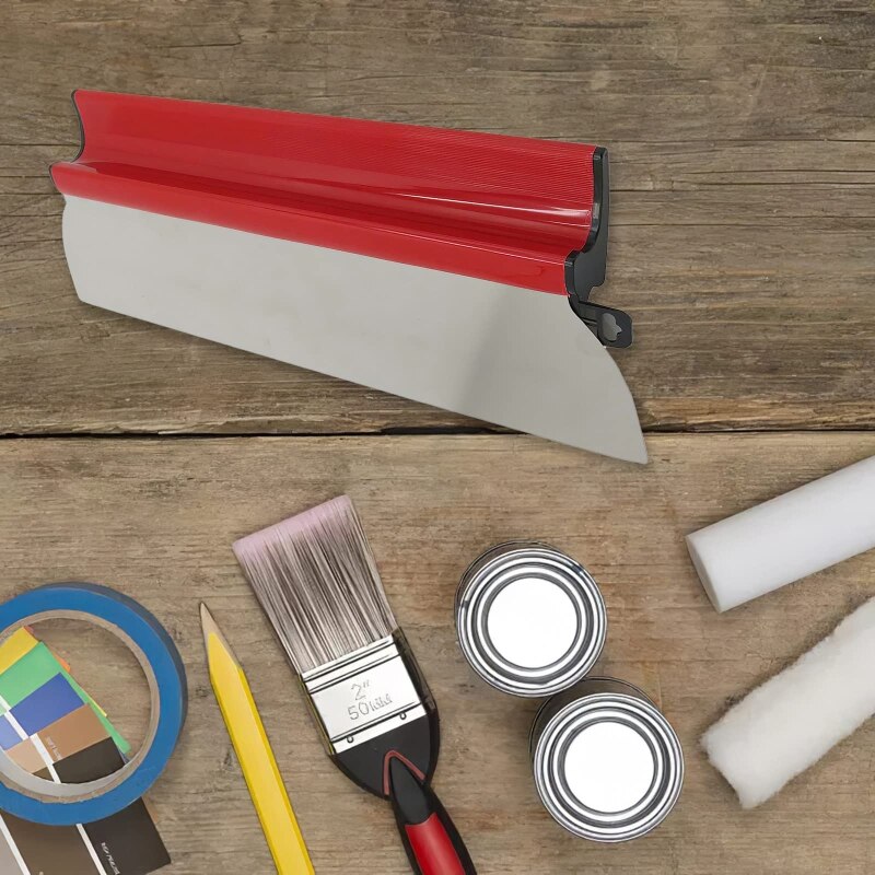 25/60cm Trockenbau abschöpfen Klinge Edelstahl Abschäumer Kitt Messer Glättung Malerei Verputzen Bau Werkzeug