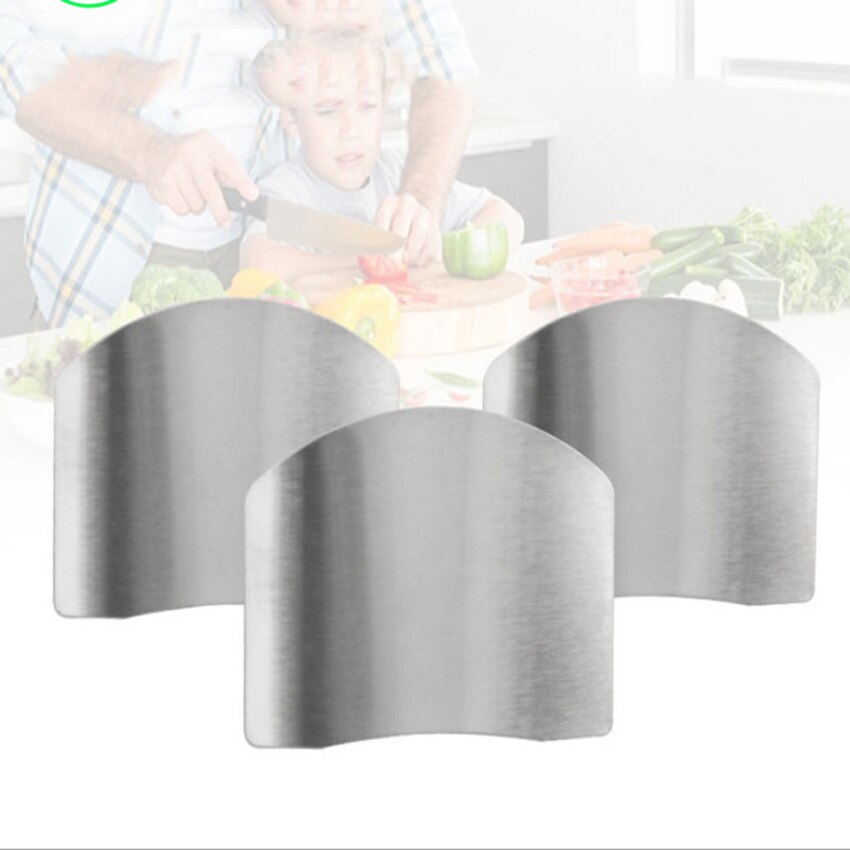 Stainless steel vegetable finger protector, double finger hand protector, Hand Finger Protect cut potatoes, vegetables and fruit