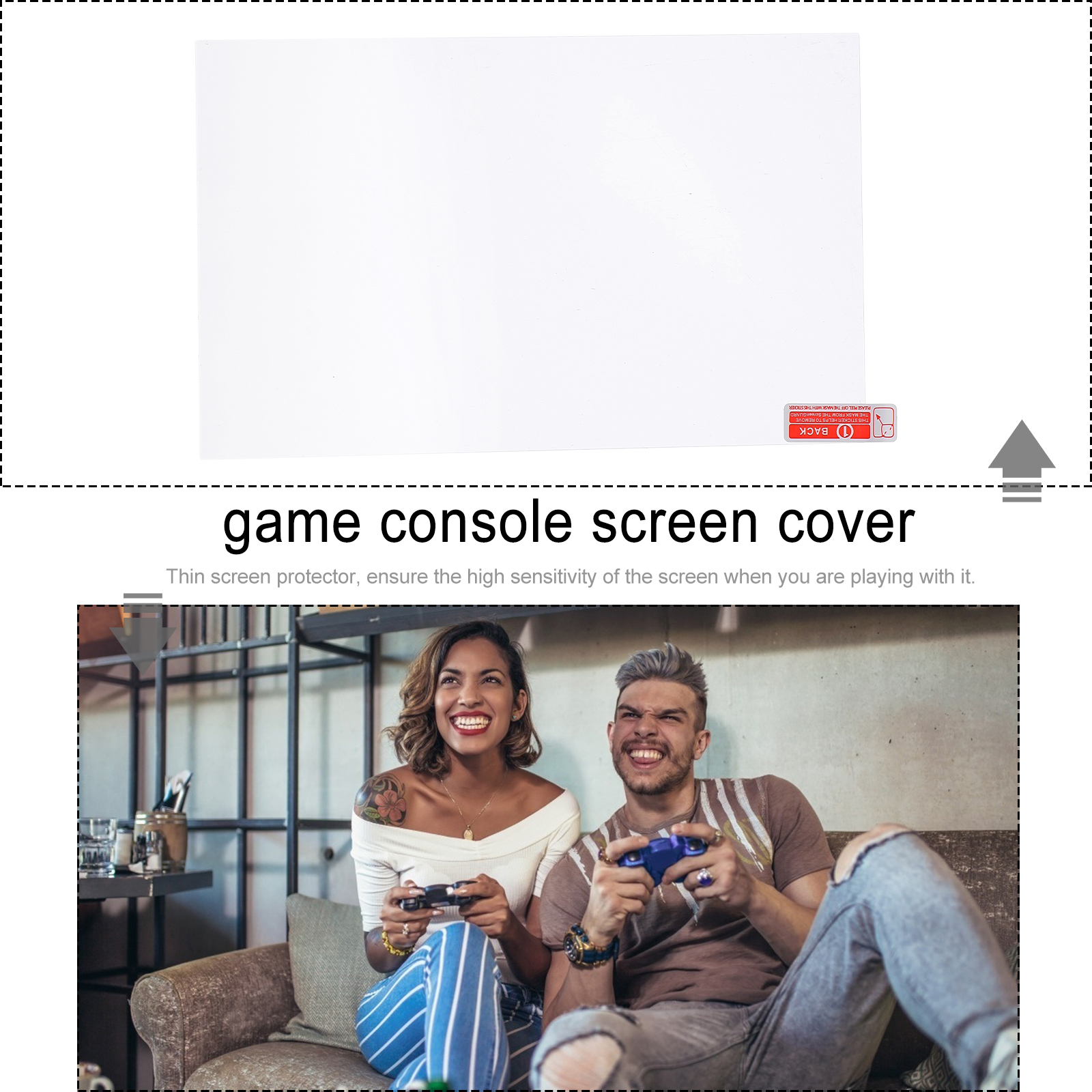 2Pcs Game Console Glass Screen Protector Compatible for Steam Deck