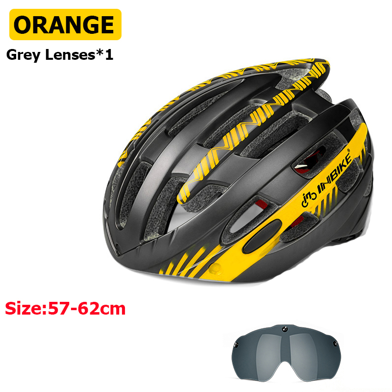 Inbike Fahrrad helme für Männer mit Lichtern Ultraleichtes Fahren Ich bin Freien Magnet brille Helm Fahrrad Helm Mann Fahrrad zubehör: Armee Grün
