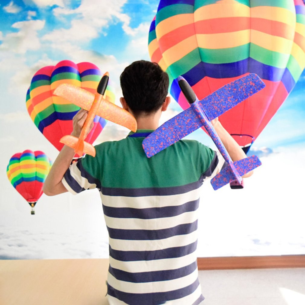 Gooien Vliegtuig Schuim Zweefvliegtuig Model Inertie Vliegtuigen Speelgoed Hand Launch Mini Vliegtuig Outdoor Speelgoed Voor Kinderen