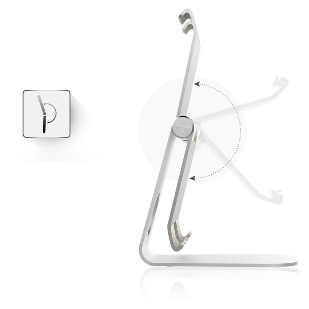 Adjustable Tablet Stand Aluminum Desktop Stand Holder Dock for iPad Kindle E-reader Other Tablets