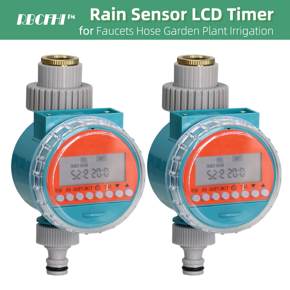 Waterproof Rain Sensor Garden Water Timer Power Saving Irrigation Controller Automatic Programmable Greenhouse Irrigation Valve