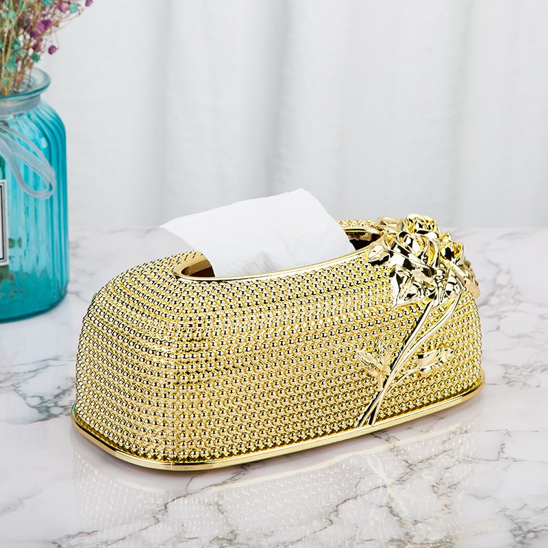 European style acrylic tissue box household kitchen storage box tissue box cafe hotel bar napkin box: WHITE