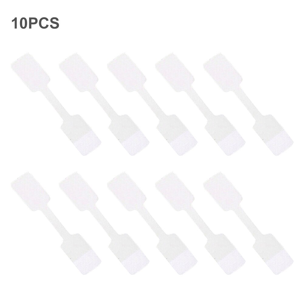 10 Stuks Sieraden Diy Papier Voor Kleding Winkel Briefpapier Quadrate Blank Duurzame Display Zelfklevende Grootte Label Effen Prijskaartje