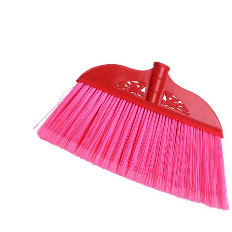 2Pcs Durable And Plastic Broom Plastic Broom Head Home Clean Plastic Broom Handle Broom Accessories (Color Mixing)
