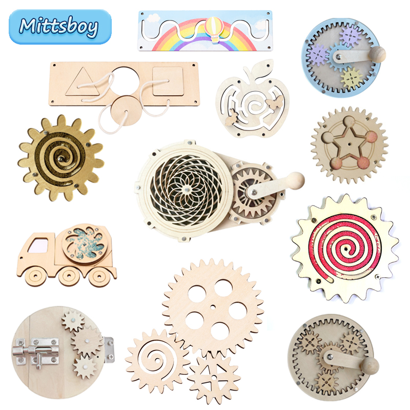Kid Activity Busy Board Diy Puzzle Toy Accessories Egg Light Timer Switchs Children Puzzle Toy Boys Montessoris Learning Skills