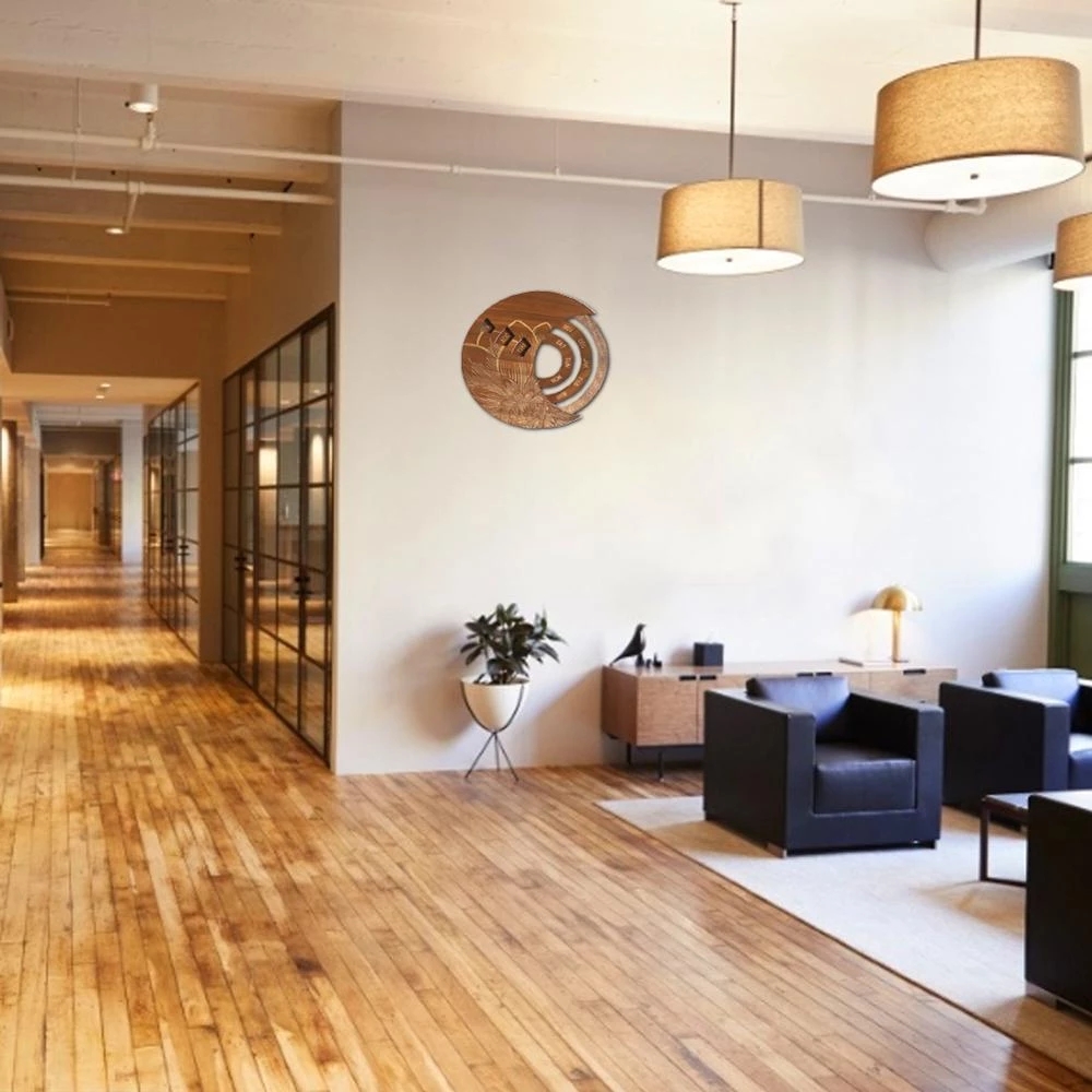 Wooden Round Perpetual Calendar Wooden Wall Calendar Wall Hanging Crafts Decorative Xmas Handicraft Decoration