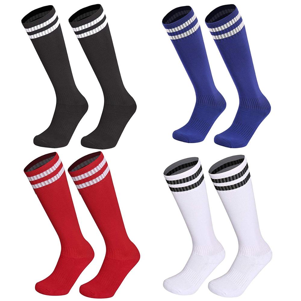 14 Color Non-slip Soccer Socks Kids & Adult Knee High Long Cotton Sport Football Team Socks Thick Towels Comfortable